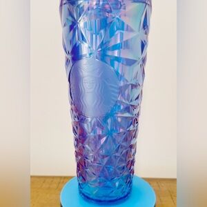Starbucks Blue and Purple Geometric Tumbler
